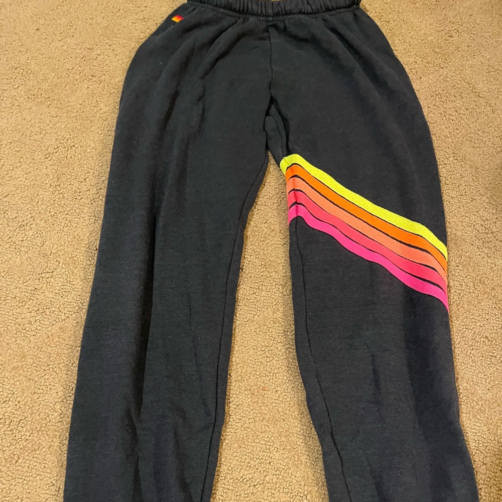 Aviator nation striped sweatpants